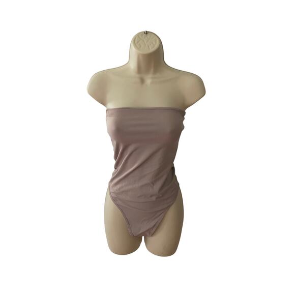 INTIMATELY FREE PEOPLE, SIZE M, SHAPER BODY SUIT, BEIGE - Picture 1 of 3